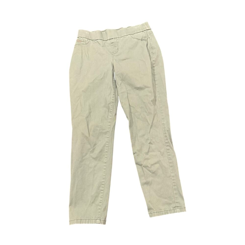 Nine West Jeans Women's Heidi Pull-On Crop Pants Sage Green Size 6